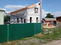 Кровля из металлочерепицы Ламонтерра XL покрытие Норман цвет RR 32 с.Семилуки
